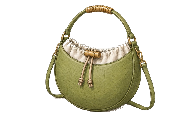 Matcha Crescent Bag Konzeptzeichnung